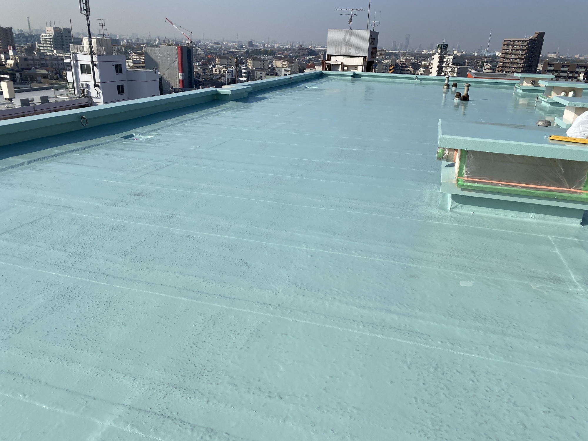 02_防水層が膨れている